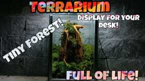 how to make simple Terrarium for your desk! planted Jar