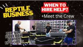 When to hire help? Meet the new crew! - Reptile Breeder Series Episode #5