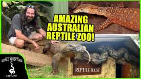 PLAYING WITH A KOMODO DRAGON...IN AUSTRALIA?!