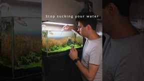 Stop ingesting your tank water by using this tip! #aquascaping #aquascape #aquascaper #tutorial