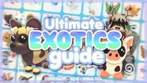 The ULTIMATE *EXOTICS* GUIDE in ADOPT ME! 🤩