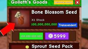 FINALLY the BONE BLOSSOM SEED and Candy Blossom is BACK!.. In Grow a Garden Roblox (Beanstalk Event)