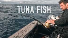 Big Bluefin tuna fishing in the Hokitika Trench New Zealand Josh James Sam, Tim and the salty dogs