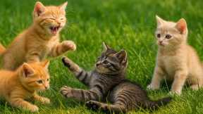 Adorable Kittens Rolling on the Grass – Funny Cat Videos – Relaxing Meows