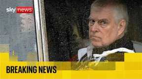 Andrew loses 'prince' title and will move out of Royal Lodge over Epstein ties