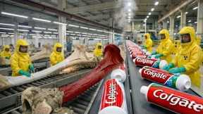 Inside the Toothpaste Factory — From Animal Bones to Toothpaste | Full Process