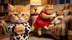 Ginger Kitten Feels Hurt When Mama Cat Takes Care of a Capybara – What Happens Next?